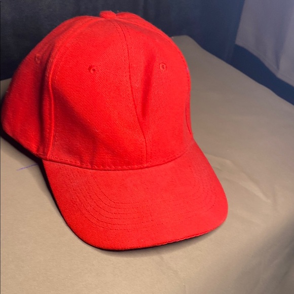 NEW! Vibrant Red Baseball Cap - Picture 1 of 9